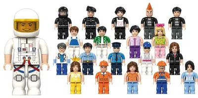 Immagine prodotto di Eduplay Mattoncini Minifigure 20 pezzi Personaggi da gioco