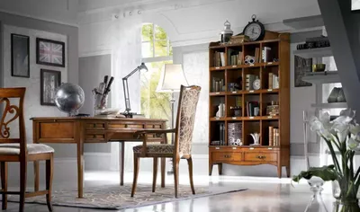 Produktbild von Schreibtisch Holz Tisch Tische Bücherregal Möbel Büro Design 3tlg Set