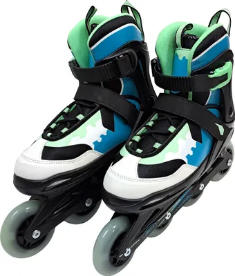 Produktbild von Inline Skates Karuso Größe 29-33 für Kinder/Erwachsene mit LED-Rädern | FASports