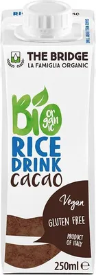 NAPÓJ RYŻOWY O SMAKU CZEKOLADOWYM BEZGLUTENOWY BIO 250 ml - THE BRIDGE