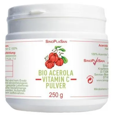 Obrázek produktu pro Organická Acerola Vitamin C 1000 mg prášek 250 g