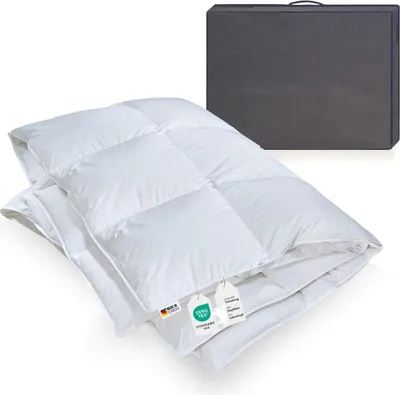 Produktbild von Daunendecke 900g weiche sibirische Daunen Bettdecke 135x200 100% natur