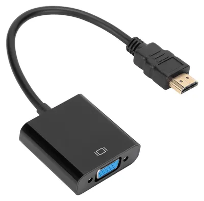 Image de Adaptateur HDMI vers VGA, convertisseur portable HD 1080p en ABS