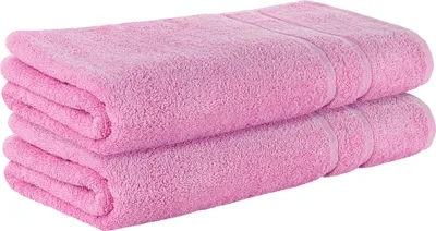 Produktbild von StickandShine 2er SET Premium Frottee Saunatuch 80x200 cm in rosa  in 500g/m² aus 100% Baumwolle