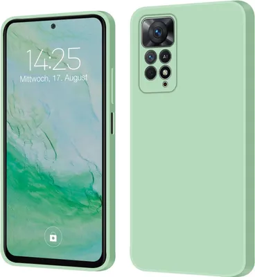 Produktbild von Hülle für Xiaomi Redmi Note 11 Pro Case Cover Bumper Silikon Softgrip Schutzhülle Farbe: Türkis
