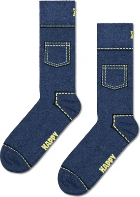 Image de Happy Socks Denim Crew-chaussettes Multicolore EU 41-46 Homme Multicolore EU 41-46