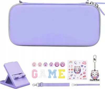 Zdjęcie produktu dla Innoaura Etui Pokrowiec Konsoli Nintendo Switch 1 / Switch Oled Fioletowe