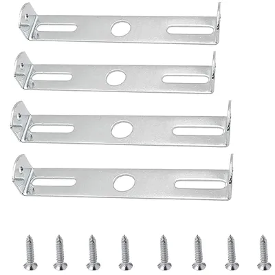 4er-Set Deckenplattenhalter für Kronleuchter, silber, 95/105 mm