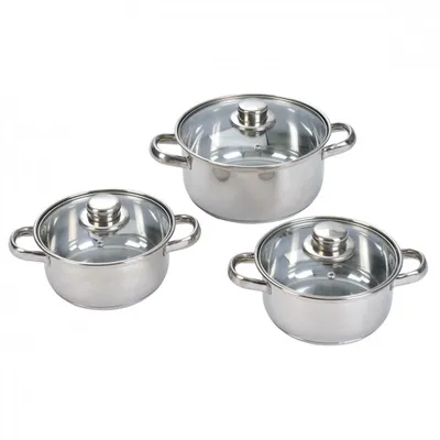 Produktbild von Topfsortiment Edelstahl 12-teilig
