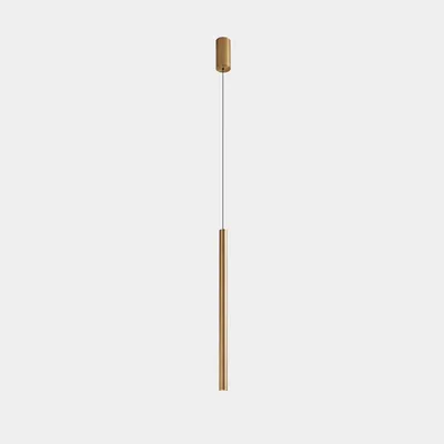 Image de Suspension LEDS C4 Stylus - 9,7 W, blanc chaud, 412 lm, doré