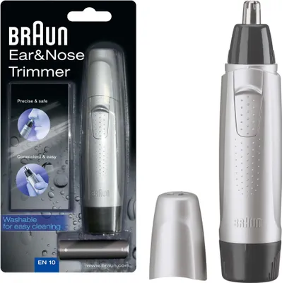 Produktbild von Braun Exact Ohren- und Nasenhaartrimmer Series EN10 silber