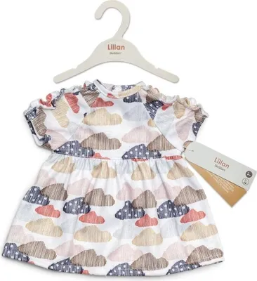Productafbeelding van Skrallan poppenjurk "Wolken" voor poppen van 36-40 cm - poppenkleding