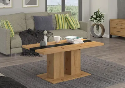 Produktbild von Couchtisch BOSTON Tisch Kaffeetisch Artisan/Schwarz