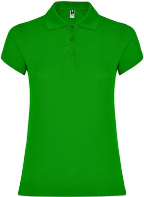 Produktbild von Roly PO6634 | Damen Star Woman Poloshirt, Piqué - Farbe: Grass Green 83 - Größe: M