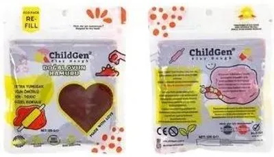 Produktbild von Natürliche braune Modelliermasse im Beutel, 125 g – ChildGen
