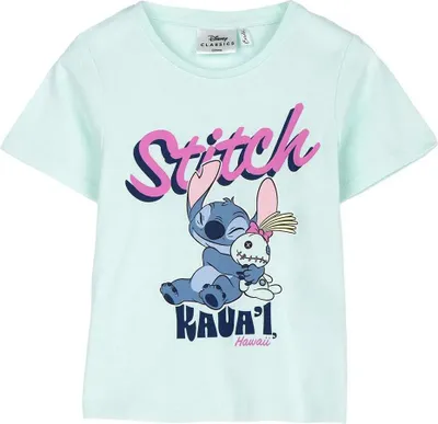 Zdjęcie produktu dla Cerda Group Stitch koszulka z krótkim rękawem zielona 8 lat dziewczynki zielony 8 lat
