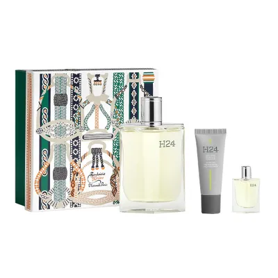 Zdjęcie produktu dla Hermes H24 Woda toaletowa, 100 ml + Energetyzujący krem nawilżający do twarzy 20 ml + Woda toaletowa, 5 ml