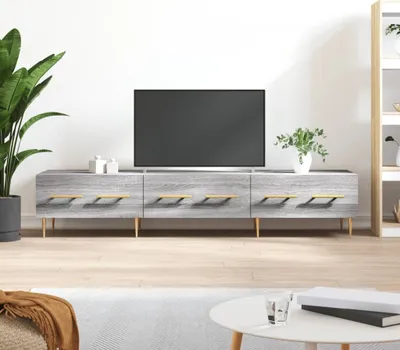Produktbild von [Home] TV-Schrank Grau Sonoma 150x36x30 cm Holzwerkstoff , Neue Mode 2024 im häuslichen Leben
