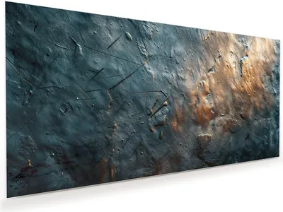 Produktbild von Glasbild 120x60cm in XXL für Wohnzimmer, Schlafzimmer Motiv Metallische Oberfläche