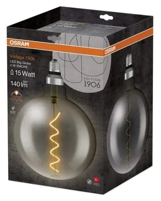 Immagine prodotto di Osram Vintage 1906 LED Globe 5W bianco extra caldo E27 4058075269927 come 12W