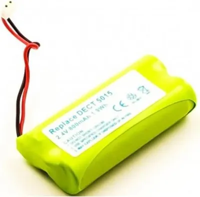 Produktbild von Akku für Audioline DECT 5015 NiMH 2,4 Volt 800 mAh grün.