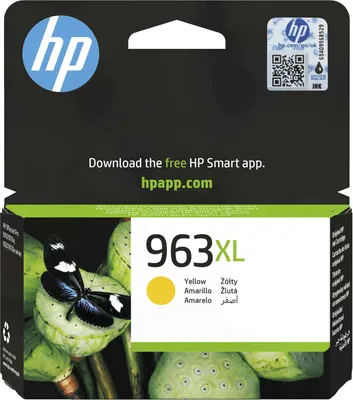 Zdjęcie produktu dla Hp 963Xl Oryginalny Żółty Wkład Atramentowy O Wysokiej Wydajności, 3Ja29Ae