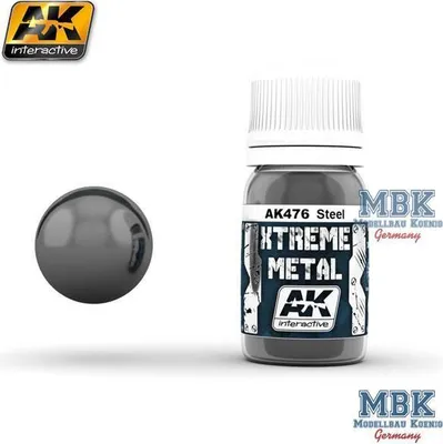 Produktbild von AK Interactive S.L. AK-476 AK Xtreme Metal Steel 30ml