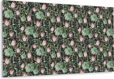 Produktbild von Selbstklebende Vinyl-Fliesen – Vinylboden - Wandaufkleber Bodenbeläge, Sukkulenten - 100 cm x 50 cm
