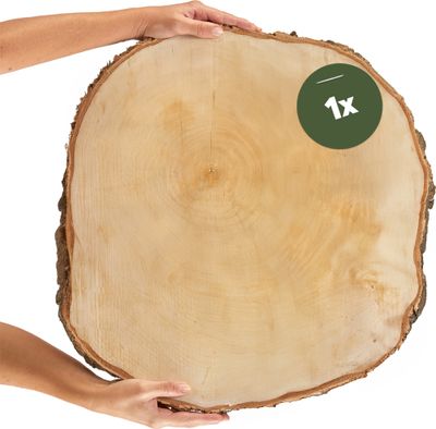 Grosse XXL Baumscheibe Dekoholz Holzscheibe Holzplatte 50 cm