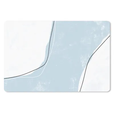 Produktbild von MuchoWow® Mauspad Mousepad Blau - Minimalismus - Abstrakt 27x18 cm - Mousepads - Maus Mat - Pad - Mausunterlage - Büroartikel - Desk Matten