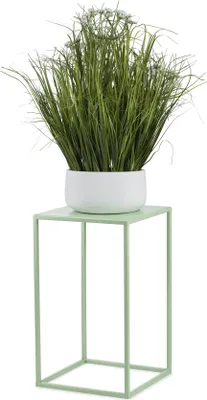 Image de HowHomely Support de plantes moderne, tabouret à fleurs en métal Vert Hauteur 40 cm - Support de fleurs pour la maison