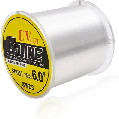 Productafbeelding van Nylon monofilament vislijn 500m - Transparante vislijn met 13kg treksterkte
