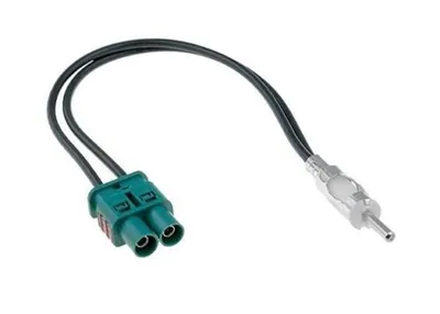 Image de Adaptateur d'antenne radio pour voiture double 2x FAKRA sur prise DIN ISO