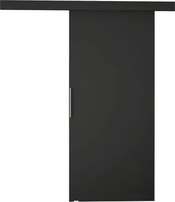 Produktbild von MIRJAN24 Schwebetür Rubi I, Stilvoll Zimmertür, Praktisch Wohnzimmer Tür vom Hersteller (Farbe: Schwarz)