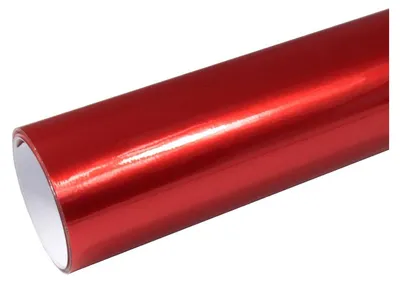 Produktbild von (9,86€/m²) Rapid Teck® Premium Candy Hochglanz Rot Autofolie 152 cm Breite Laufmeterware selbstklebende Folie mit Luftkanälen Auto Folie