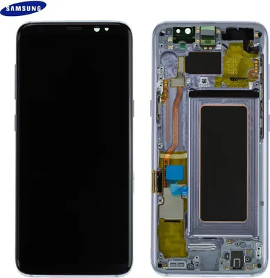 Produktbild von Original Samsung Galaxy S8 SM-G950F AMOLED LCD Display Touch Screen Bildschirm GH97-20457C Orchid Grau