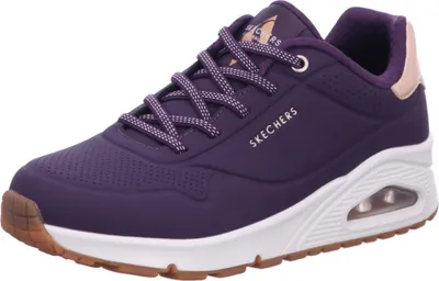 Zdjęcie produktu dla Skechers damskie trampki wsuwane UNO SHIMMER AWAY fioletowy, Kolor:niebieski, Rozmiar UE:38