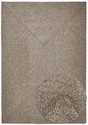 Produktbild von Outdoor & Indoor Teppich - Umkehrbar - Flachgewebe Sisaloptik - Wetterfest - Wohnzimmer Balkon Küche - Handgearbeitet - Modernes Boho Jute Stil - Beige - 120cm x 170cm