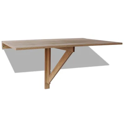 Image de vidaXL Table murale pliante chêne 100x60 cm