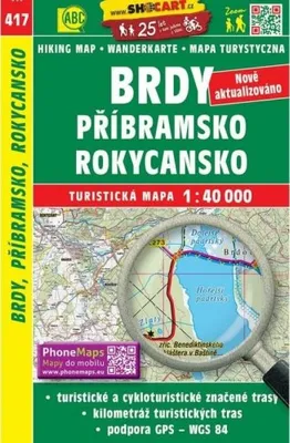Immagine prodotto di Mappa escursionistica della Repubblica Ceca: Brdy, Pribramsko, Rokycansko