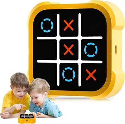 Produktbild von Elektronisches Transformationspuzzle, tragbares Schachpuzzle-Spiel für Kinder und Erwachsene, oplaadbares, batteriebetriebenes, portabeles Spiel für 1-4 Spieler, elektronisches Spiel für das Lernen von Logik und Strategie.