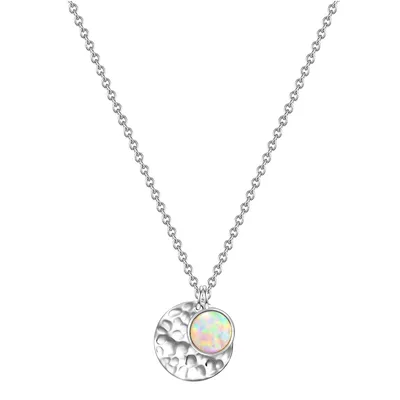Produktbild von Glanzstücke München Halskette Kreis Sterling Silber Opal (synth.) 40,0 cm Basiskette + 5,5 cm Verlängerung 50083439