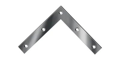 Zdjęcie produktu dla Wspornik narożny długość 120 x 120 mm szerokość 20 mm grubość 2,0 mm stal ocynkowana na niebiesko
