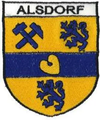 Produktbild von Aufnäher Patches Wappen Alsdorf Gr. ca. 7,2 x 8,7 cm 00508