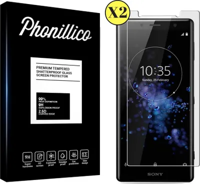 Zdjęcie produktu dla Szkło hartowane do Sony Xperia XZ2 COMPACT [2 sztuki] Folia ochronna na ekran odporna na zarysowania Phonillico®