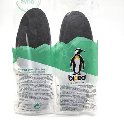 Produktbild von biped Einlegesohlen Aktivkohle Latexpolsterung 4 Paar herausnehmbare Polster Komfort