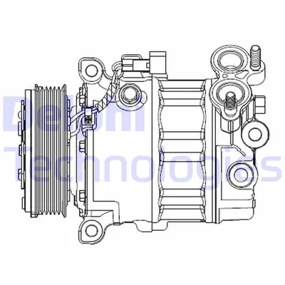 Produktbild von DELPHI CS20512 7ZSB16 Klimaanlage Klimakompressor PAG 46 für FORD FOCUS III Turnier MONDEO IV Turnier (BA7) S-MAX (WA6) FOCUS III C-Max II