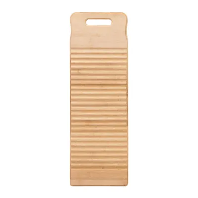 Produktbild von Waschbrett traditionelle Design Antiskid spart Bemühungen Langlebiger Suspensionstyp Waschen Wäscheloch Griff Rechteck aus Holz Waschmaschine für Zuhause-Größen:50cm