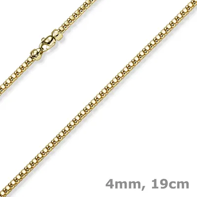 4mm-Phantasiearmband-aus-585-Gelbgold-19cm