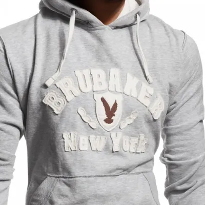 Produktbild von Hoody Pullover, Weiß-Melange, Größe XL
